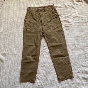 Madewell Brown Khaki Utilities Trouser